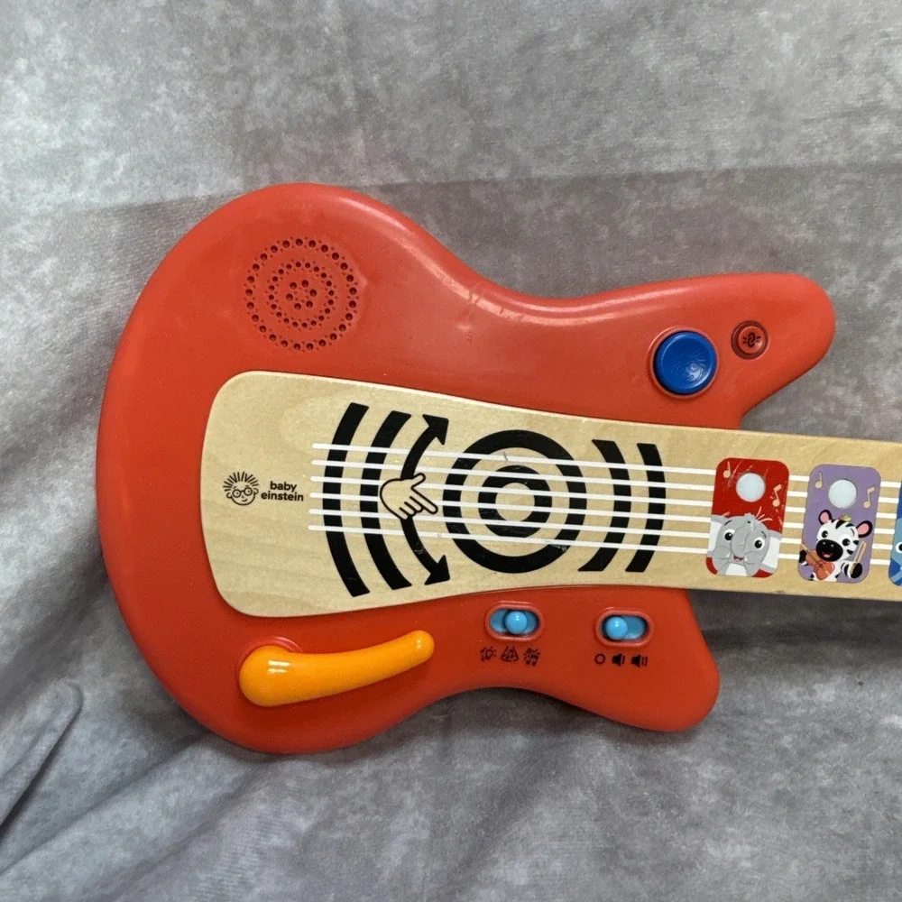 Baby Einstein Musical Wooden Electric Guitar Toy Strum Along Songs Montessori